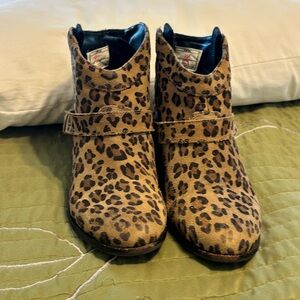 UGG Leopard Print Ankle Booties